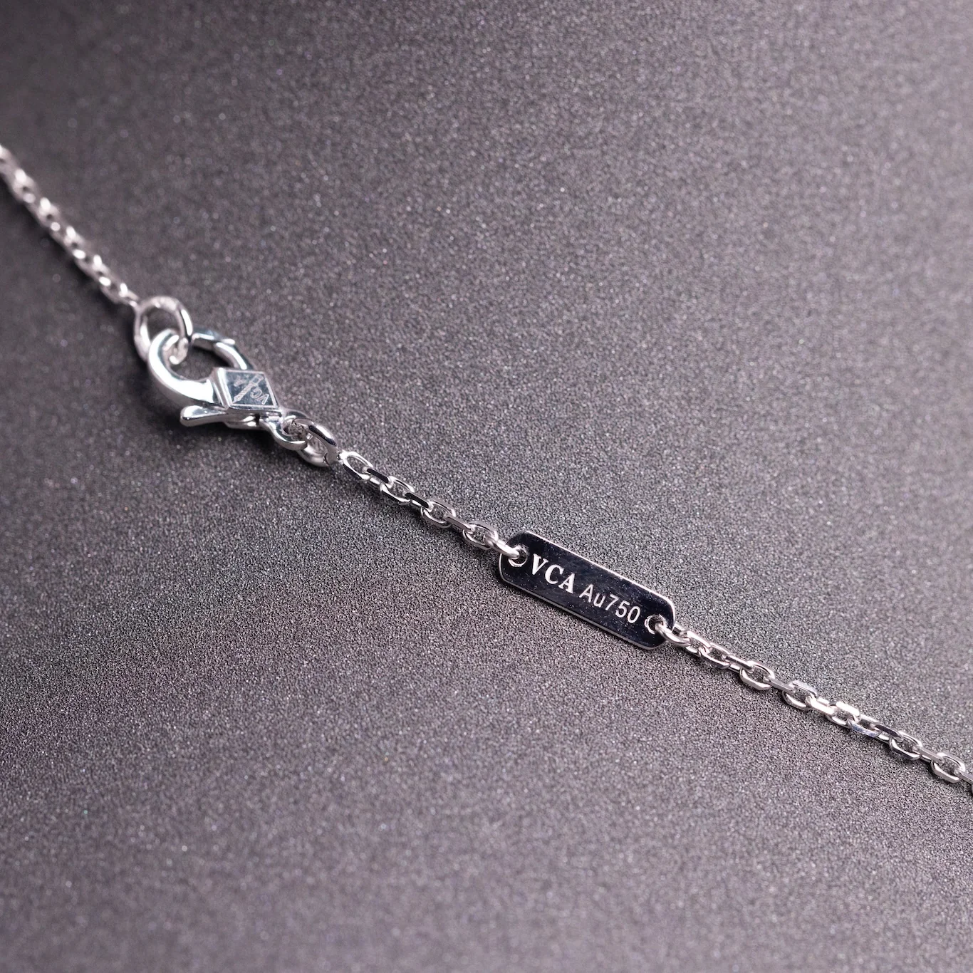 Van Cleef & Arpels Vintage Alhambra Pendant Full Diamonds 18K White Gold - Image 5
