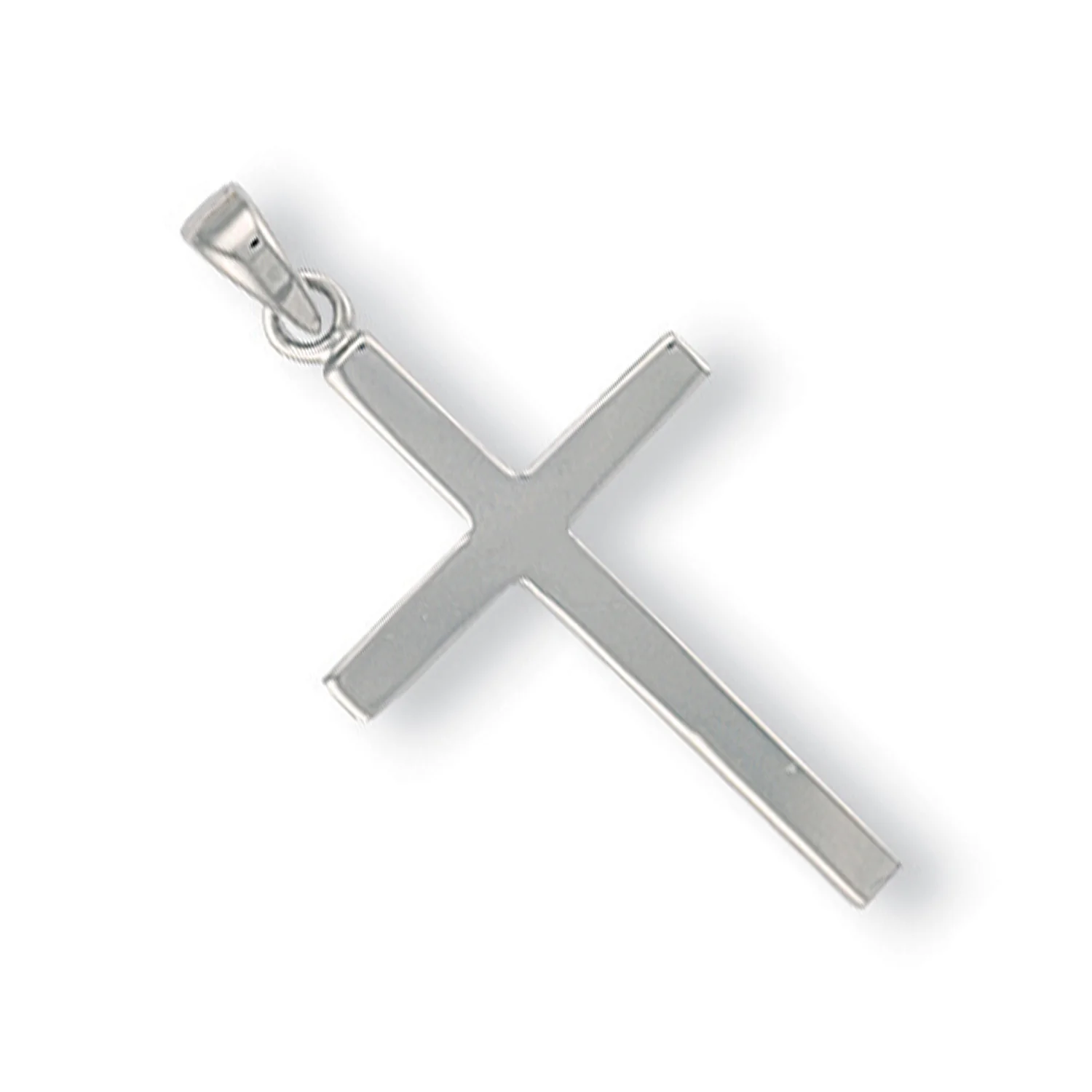 White Gold Plain Cross - 9ct Gold - Image 2