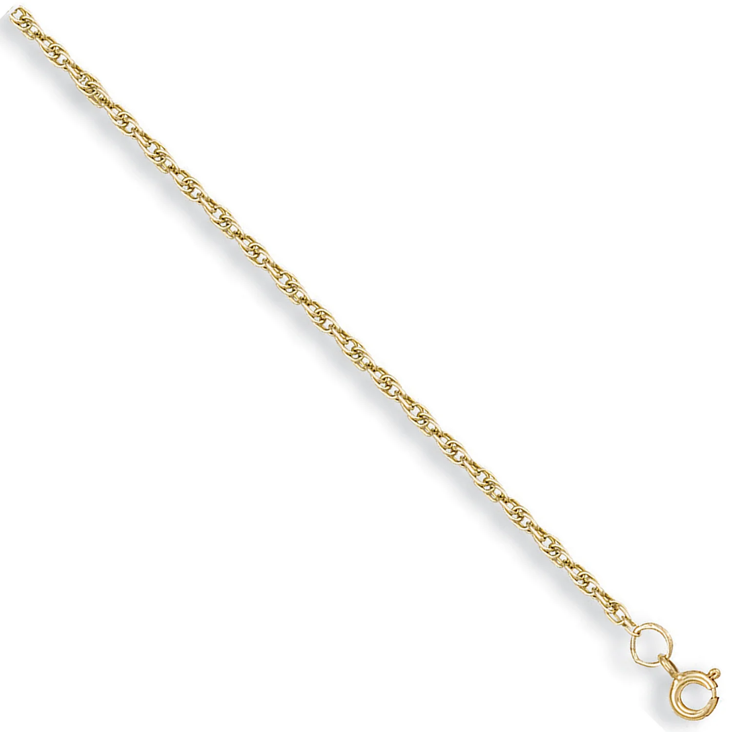 Yellow Gold 1.7mm Prince of Wales Chain - 9ct Gold - Image 2