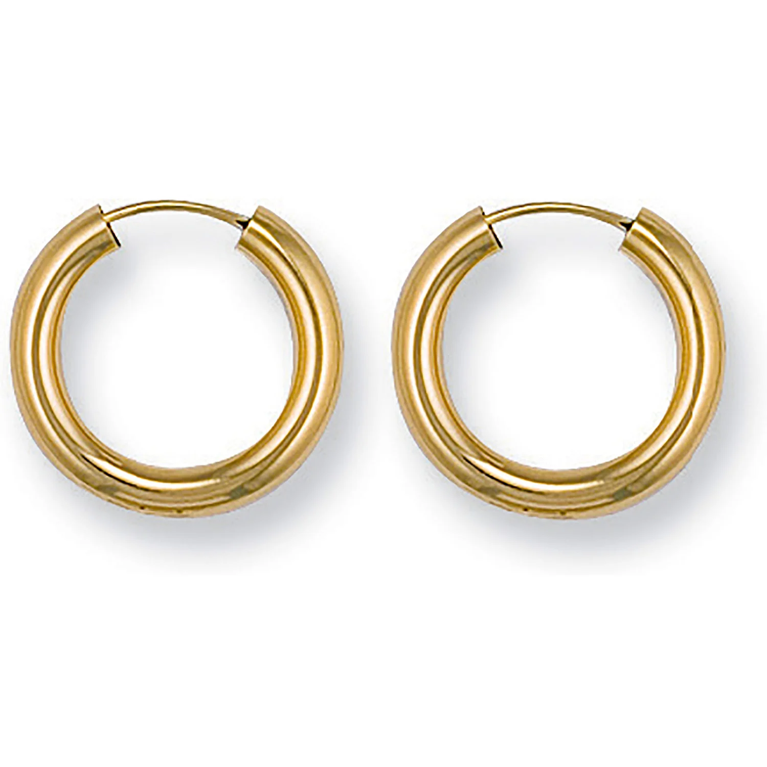 Yellow Gold 18mm Sleepers - 9ct Gold - Image 2
