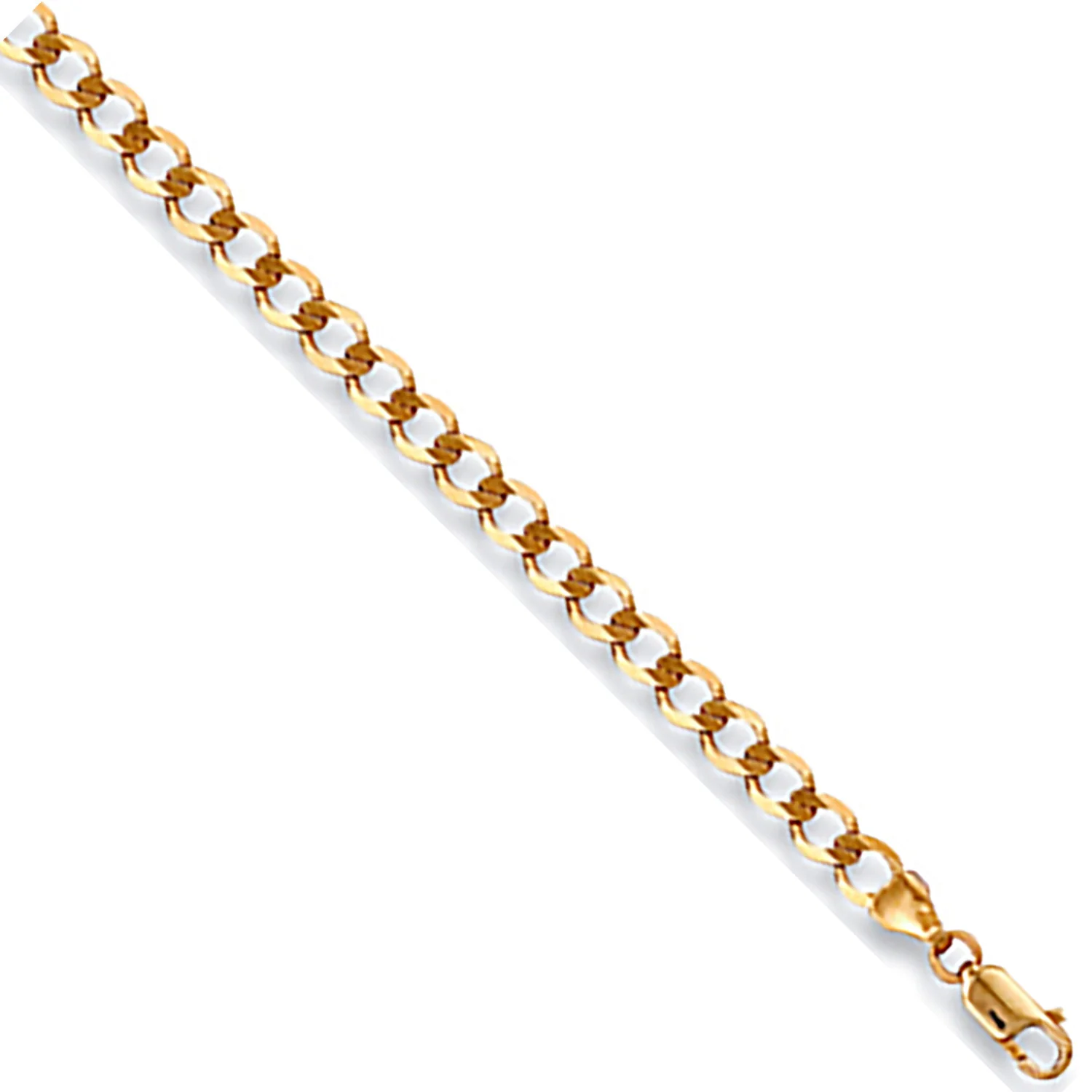 Yellow Gold 3.5mm Economy Curb Chain - 9ct Gold - Image 2