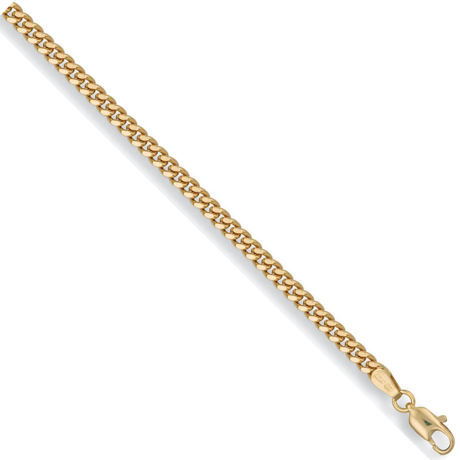 Yellow Gold 3.6mm Traditional Classic Curb Chain - 9ct Gold - Image 2