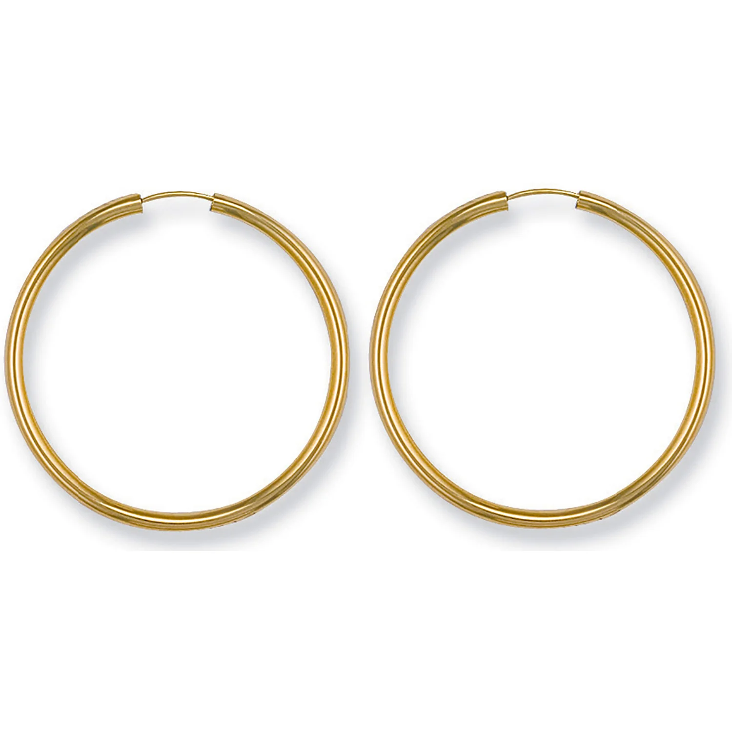 Yellow Gold 34mm Sleepers - 9ct Gold - Image 2