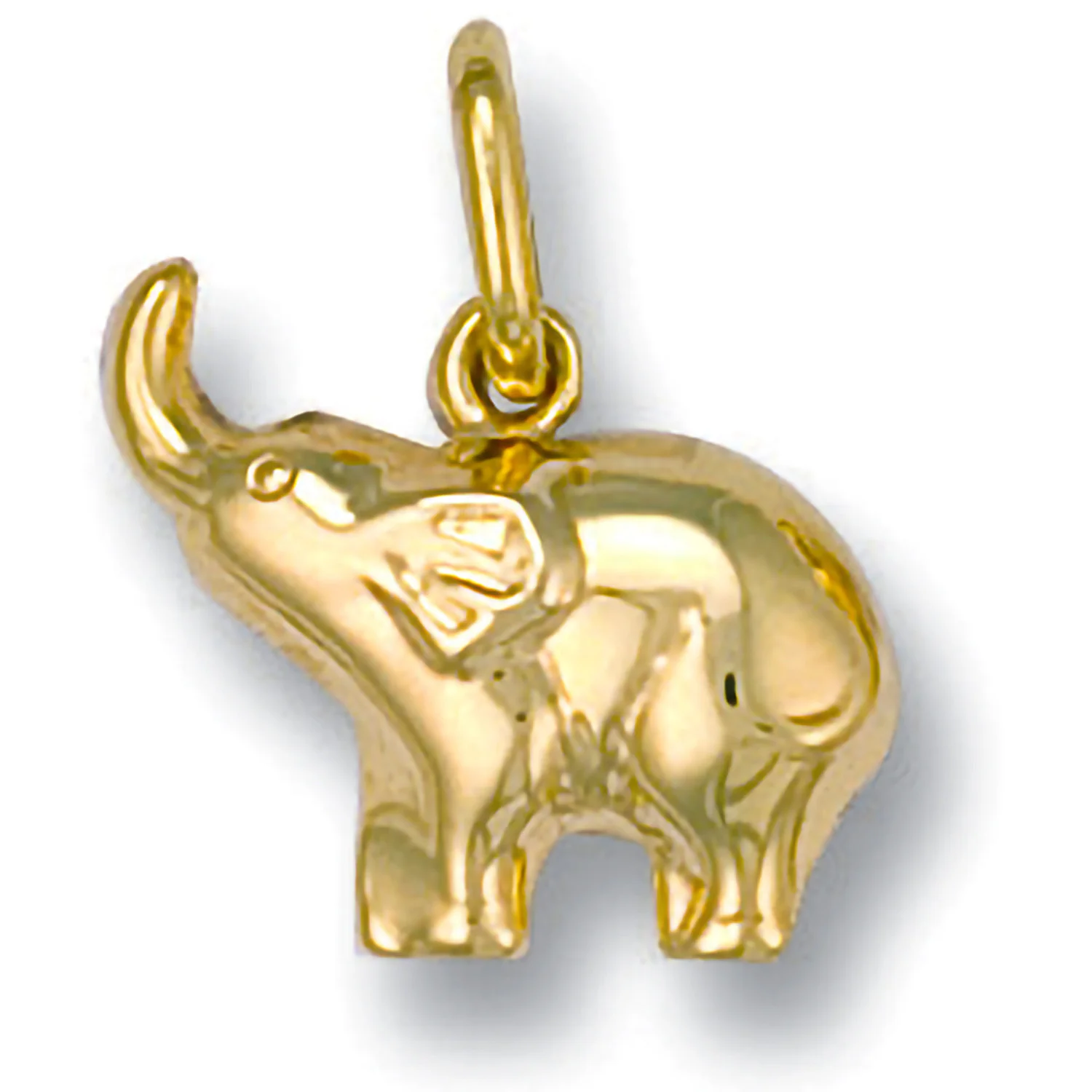 Yellow Gold Baby Elephant Pendant - 9ct Gold - Image 2