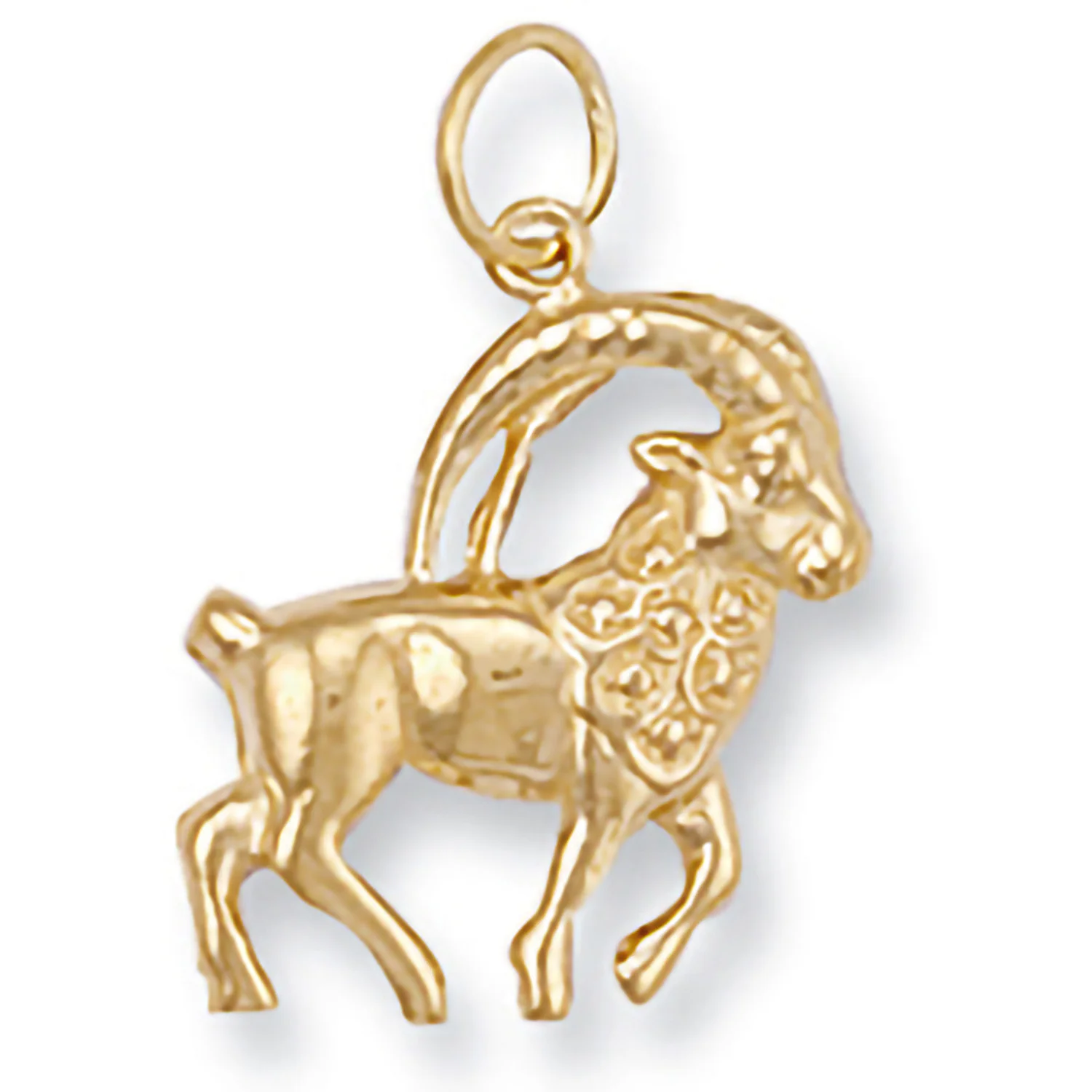 Yellow Gold Capricorn Zodiac Pendant - 9ct Gold - Image 2