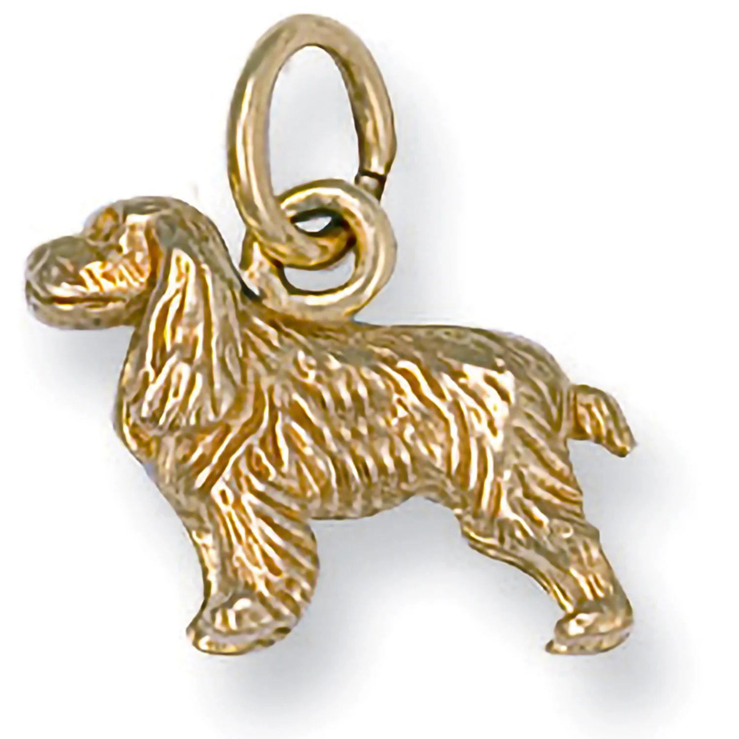 Yellow Gold Cocker Spaniel Dog Pendant - 9ct Gold - Image 2