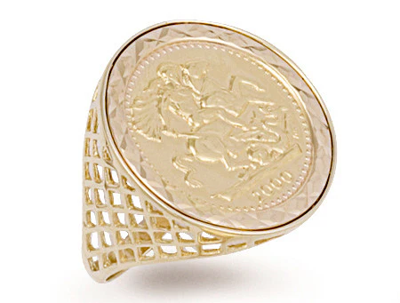 Yellow Gold (Full) Coin Ring - 9ct Gold - Image 2