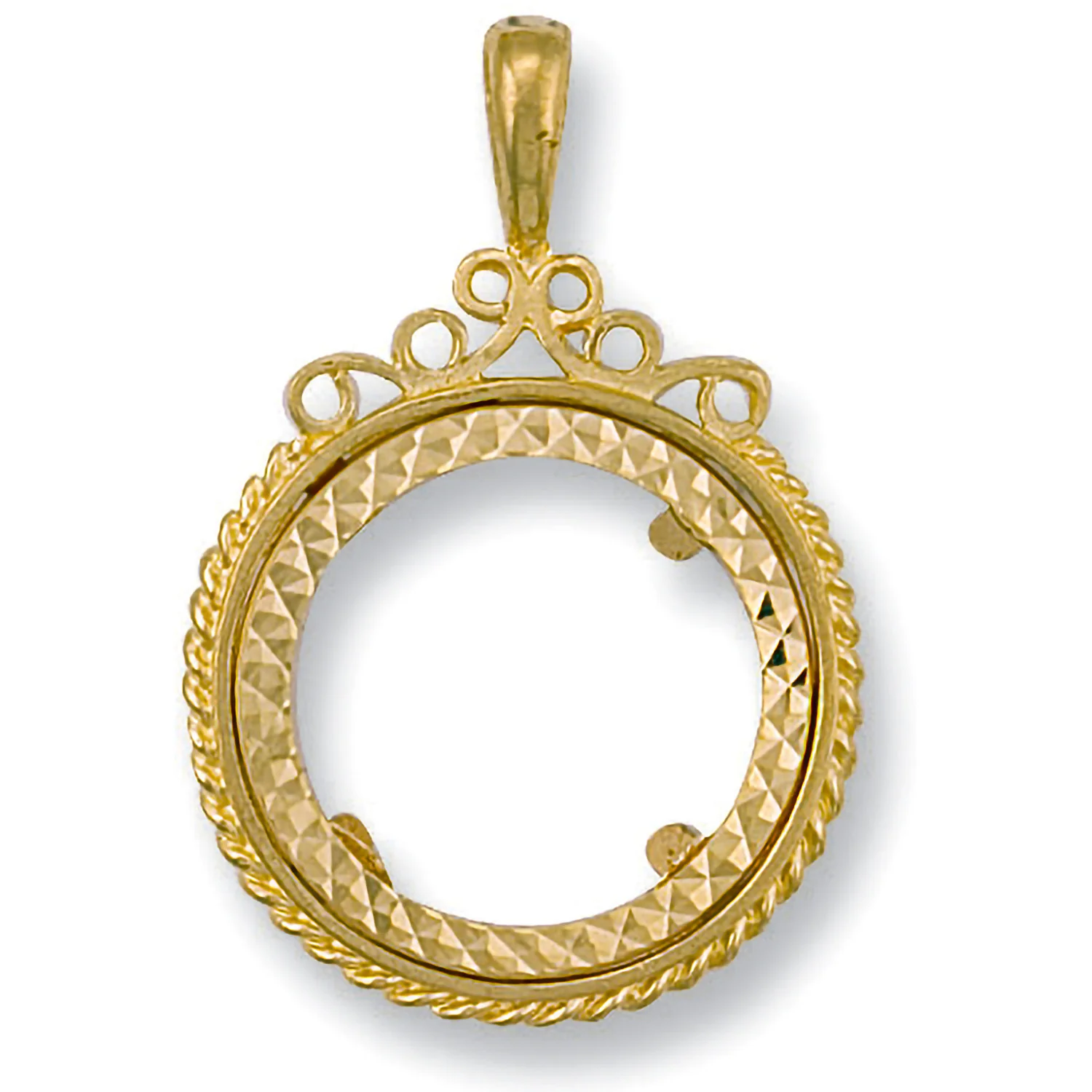 Yellow Gold (Full) Fancy Sovereign Pendant - 9ct Gold - Image 2