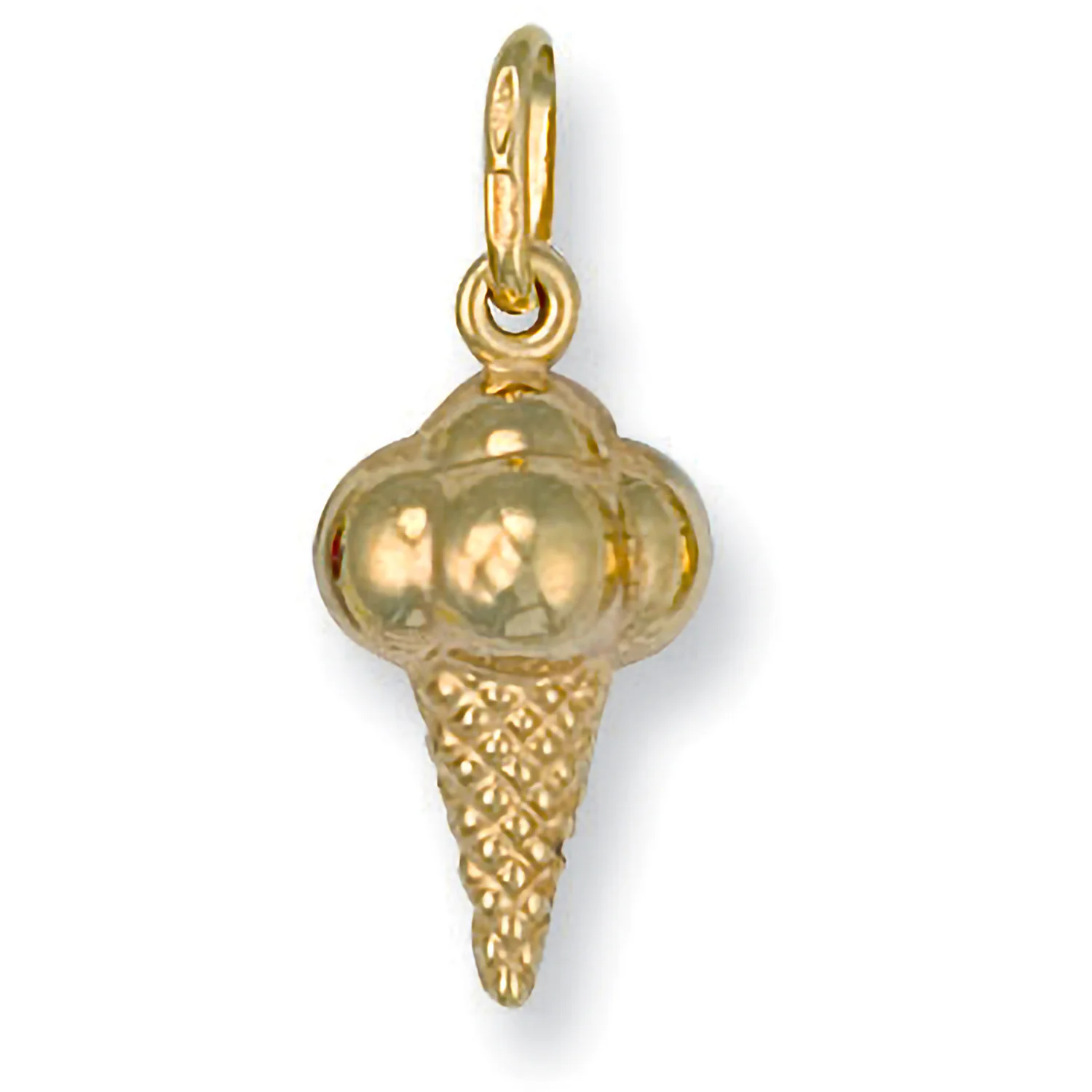 Yellow Gold Ice Cream Pendant - 9ct Gold - Image 2
