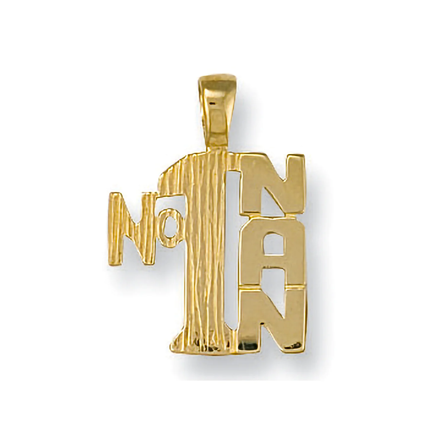 Yellow Gold No:1 Nan Pendant - 9ct Gold - Image 2