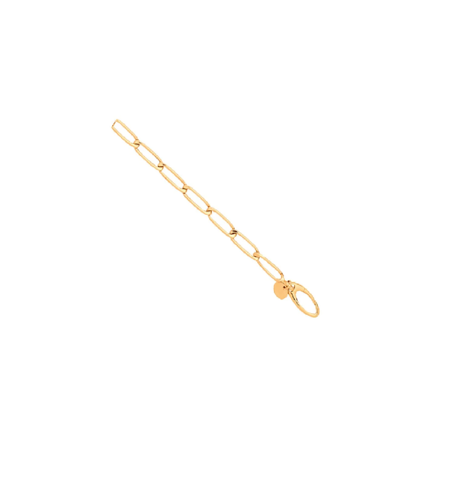 Yellow Gold Oval Belcher with Push Spring Clasp Bracelet - 9ct Gold - Image 2