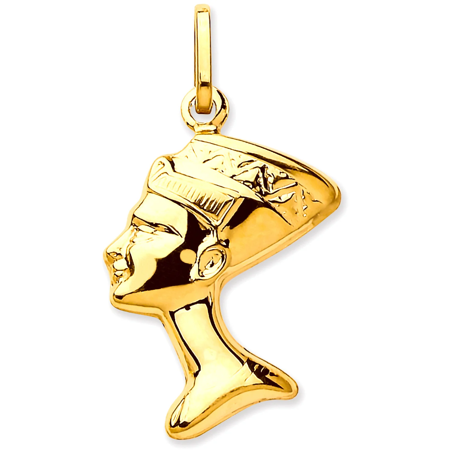 Yellow Gold Small Nefertiti Pendant - 9ct Gold - Image 2